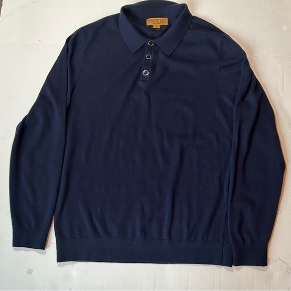 Prestige Other - VTG Prestige Original SW-390 Men’s Pullover Sweater Wool Viscose Blend XL Blue